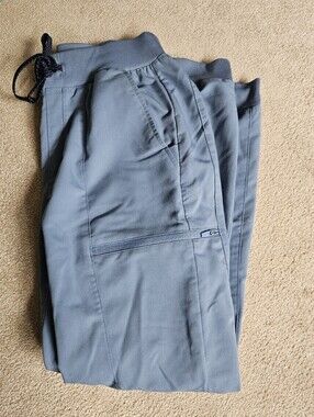 Fabletics Steel Blue On-Call Scrub Joggers - XS